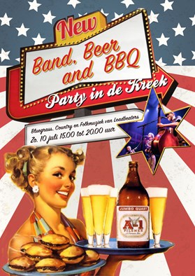 Poster Band-Beer en BBQ