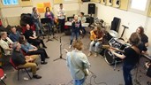 De Volgspot bandrepetitie bij muziekschool Gerard Boedijn