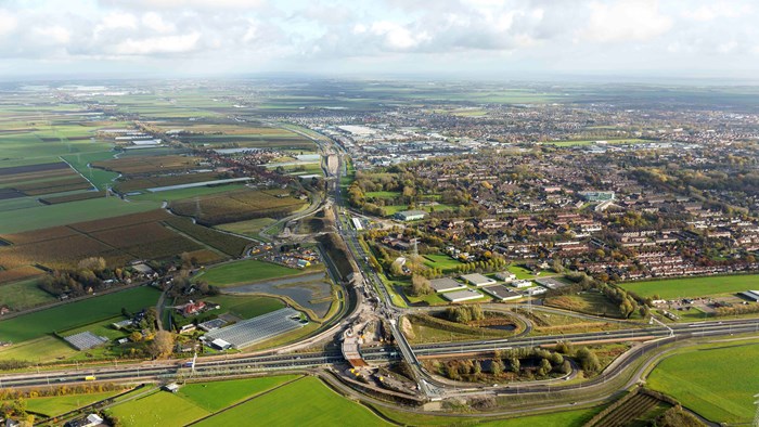 N23-Aansluiting-A7-Hoorn-Noord-Foto-Aerovista-Luchtfotografie