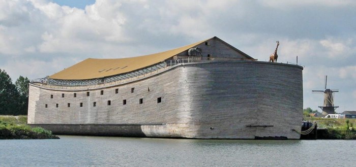 Replica van de ark van Noach in Dordrecht