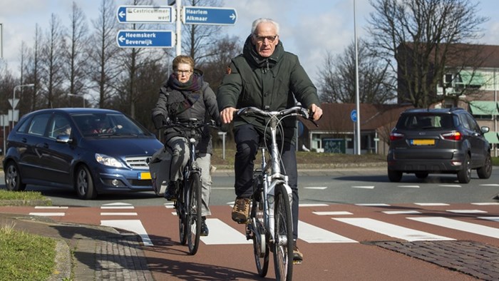 Oudere fietsers provincie Noord-Holland