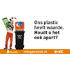 Voor de zomer rolcontainer voor plastic, lege pakken en blik in Hoorn