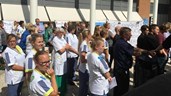 Dijklander ziekenhuis protest binnentuin 2
