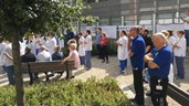 Dijklander ziekenhuis protest binnentuin