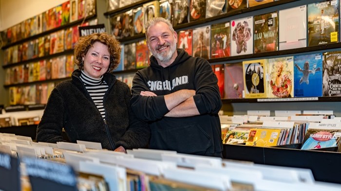 Brenda en Nick Staphorst van Uptown Records - foto Benno Ellerbroek